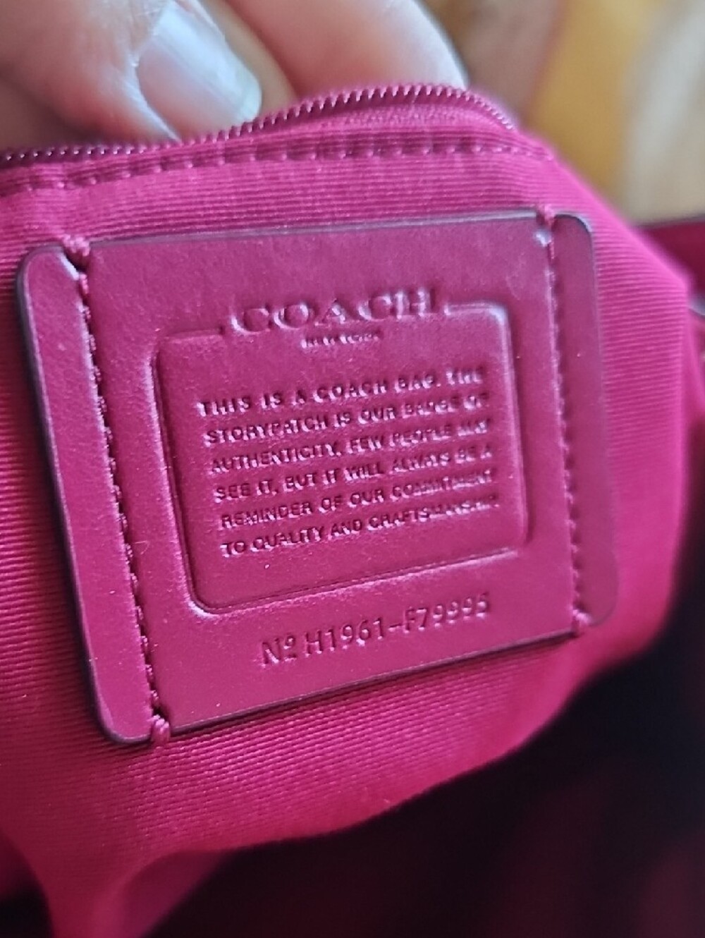 COACH Marlon Hobo In Dark Berry - Picture 10 of 11
